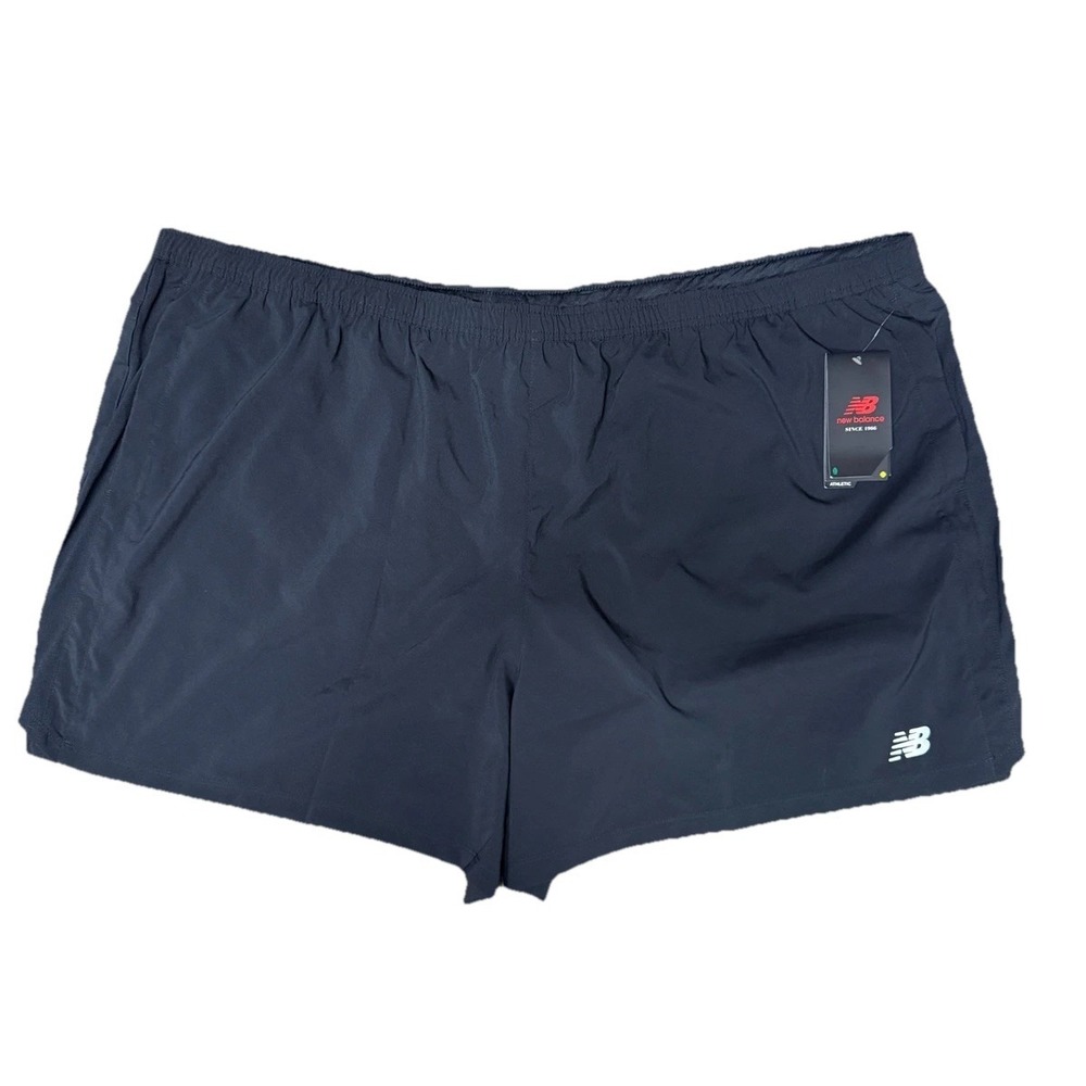 New Balance Accelerate Athletic Shorts Mens 5XL Black Inner Briefs MSX23228